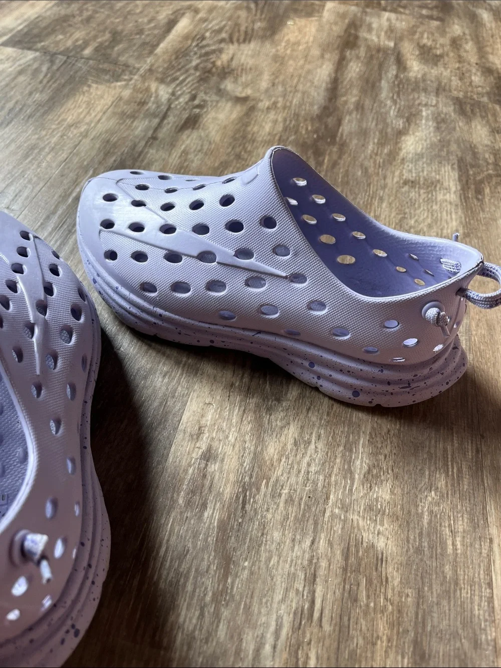 Kids Lavender Slip-On Water Shoes with Drainage Holes